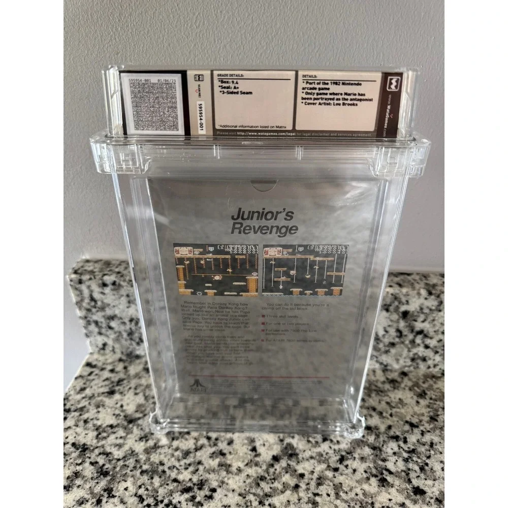 Donkey Kong Junior Atari 7800 WATA 9.4 with A+ Seal - 1988 USA